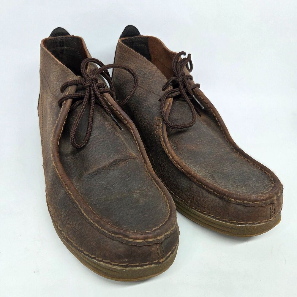 Tony Lama RR3004 Mens Brown Leather 2-EYE Rubber Sole Chukka Boots Size US 13 D
